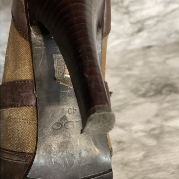 Aldo canvas high heels shoes ,size 40 - Picture 9 of 13